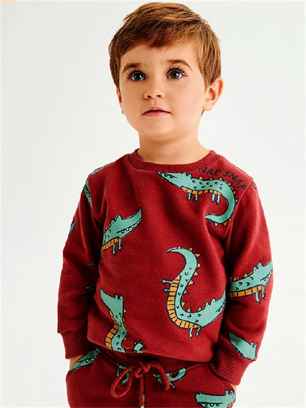hoombox Children's Long Sleeve Cartoon Animal Round Neck Shirt Sequined Glittery Shiny hoombox Children's Long Sleeve Cartoon Animal Round Neck Shirt Sequined Glittery Shiny