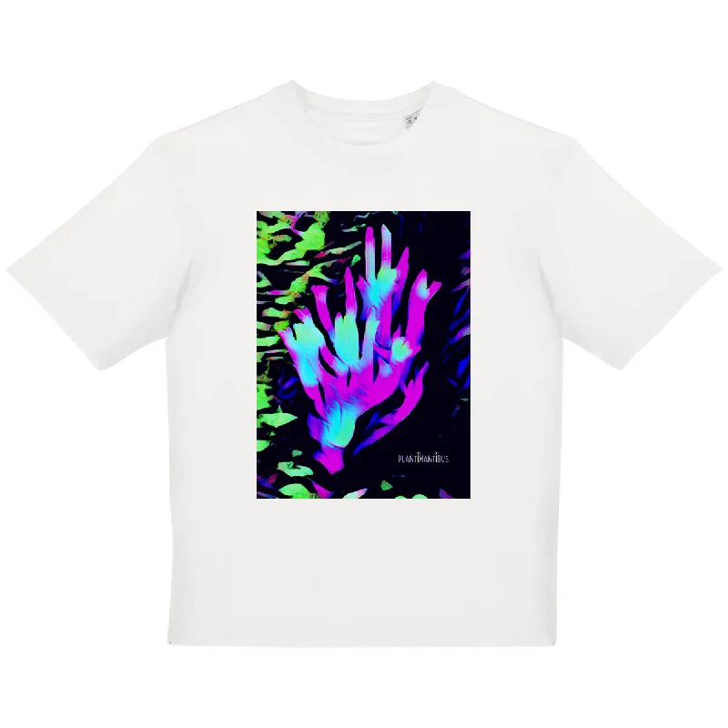 Clavaire | T-shirt Urbain Oversize Zippered Front Buttoned Front Snap Front