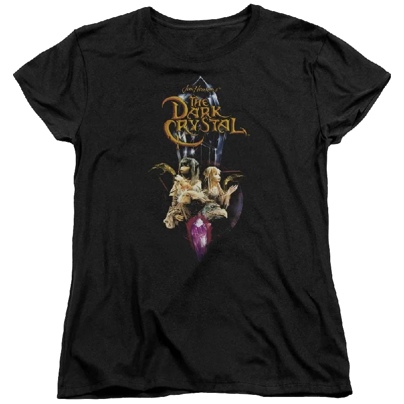 Dark Crystal Crystal Quest - Women's T-Shirt Zippered Front Buttoned Front Snap Front Dark Crystal Crystal Quest - Women's T-Shirt Zippered Front Buttoned Front Snap Front
