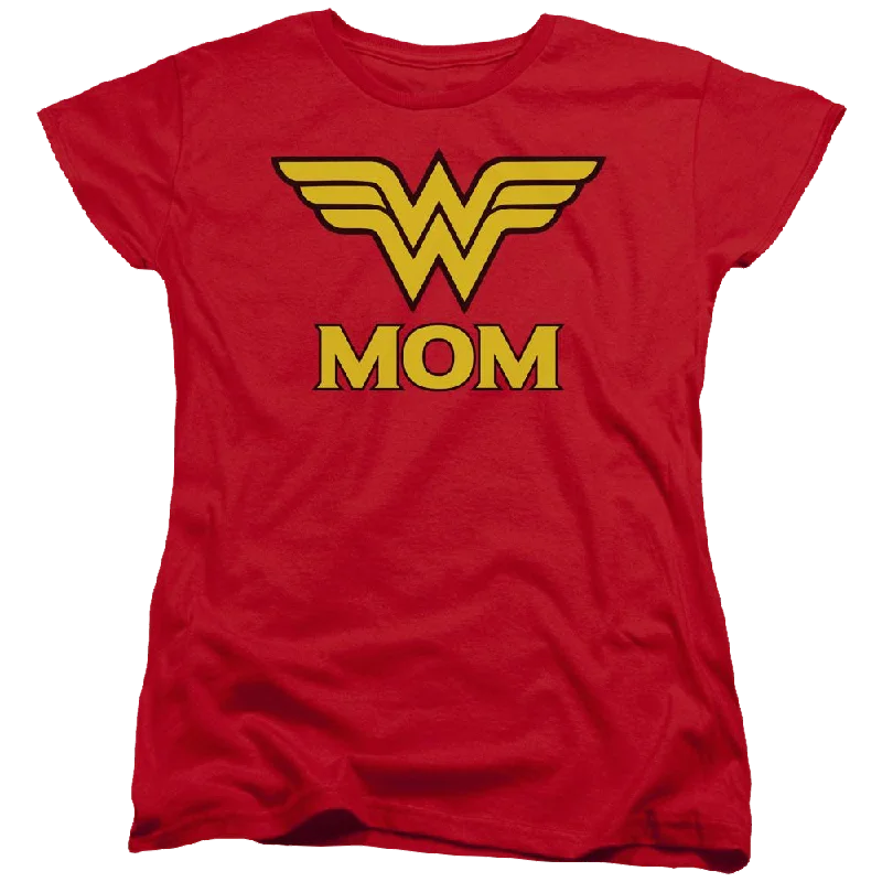 DC Comics Wonder Mom - Women's T-Shirt Jersey Fabric Tulle Fabric Batik Fabric