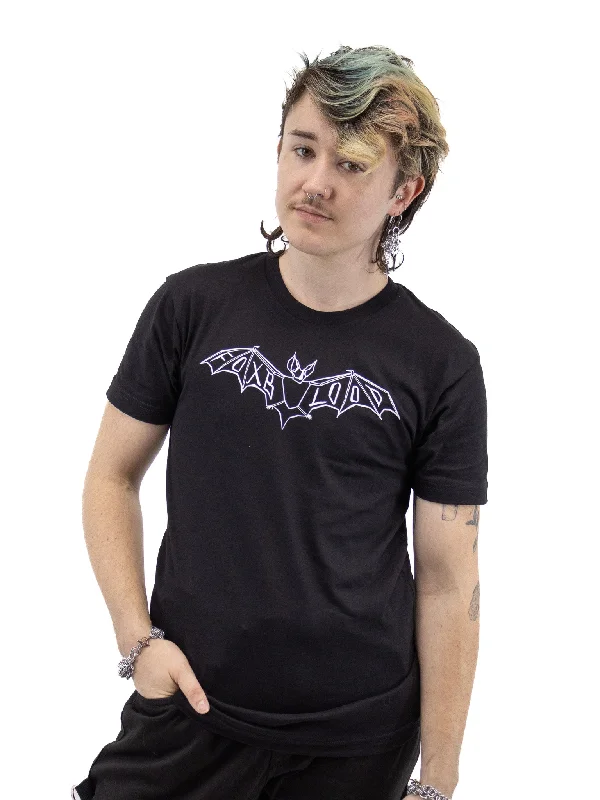 Geometric Bat T-Shirt FOXBLOOD Basic T-Shirt Crew Neck Short Sleeve