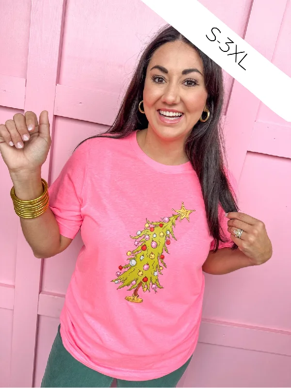 Grinchy Tree Tee Satin Blend Silk Blend Wool Blend