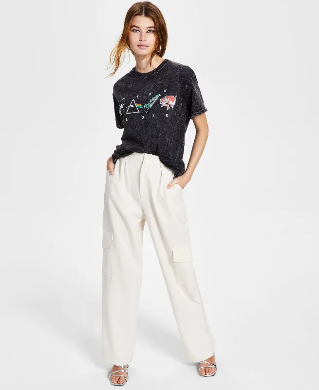 Junk Food Womens Cotton Pink Floyd Graphic Print Tee Cashmere Blend Cotton Blend Poly Blend Junk Food Womens Cotton Pink Floyd Graphic Print Tee Cashmere Blend Cotton Blend Poly Blend