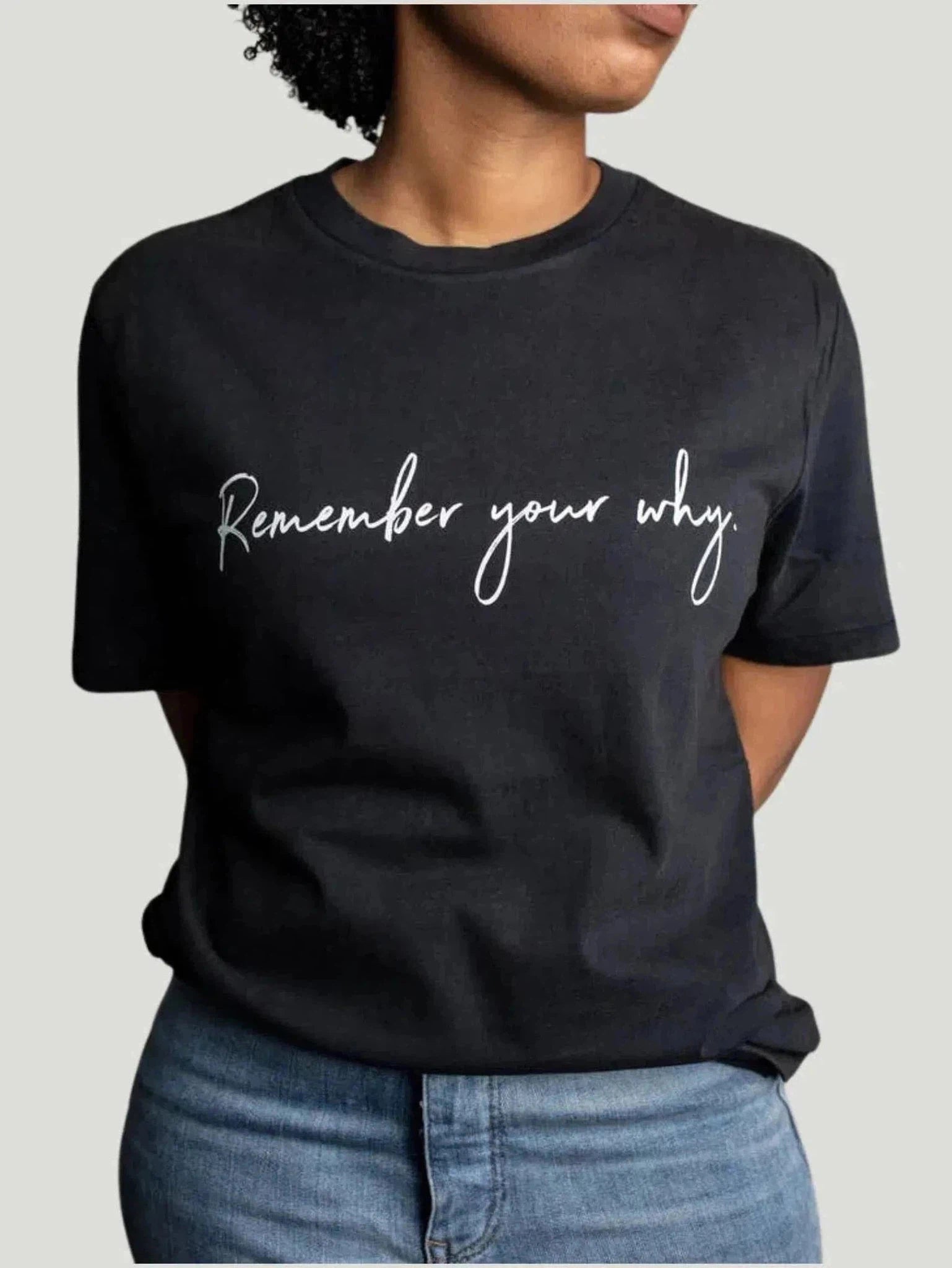 Know Purpose Remember Your Why Tee Collared Crew Neck Turtle Neck