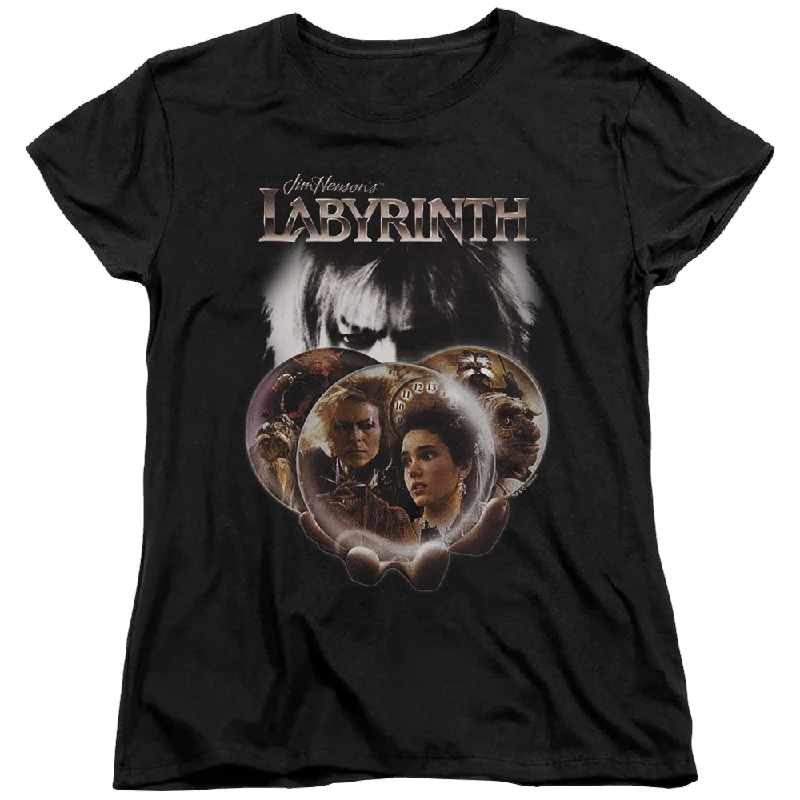 Labyrinth Globes Women's T-Shirt Terry Blend Velvet Blend Canvas Blend