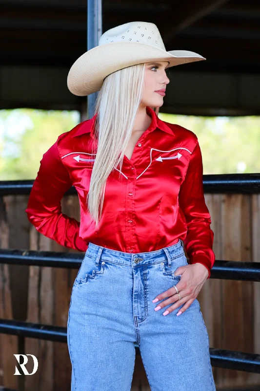 LIBERTY PERFORMANCE SATIN RODEO SHIRT Handmade Hand-knitted Hand-woven