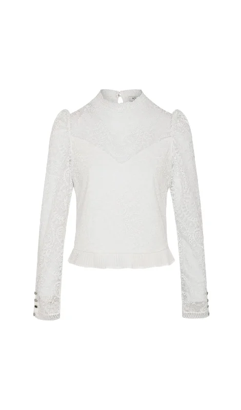 Morgan T- Shirt Femme Collared T-Shirt Boat Neck A-Line