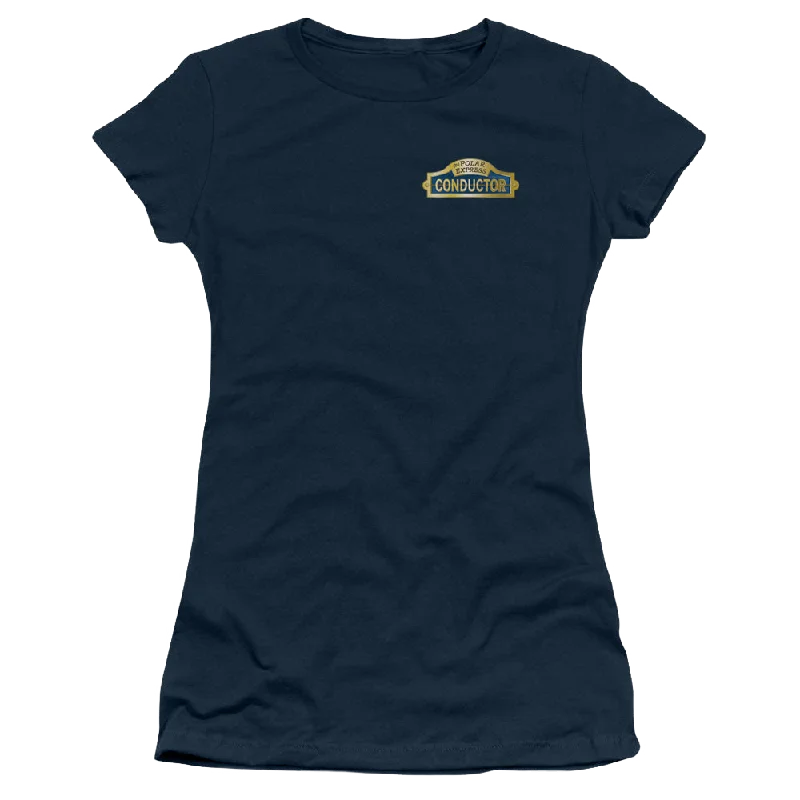 Polar Express Conductor - Juniors T-Shirt Cozy Warm Stylish