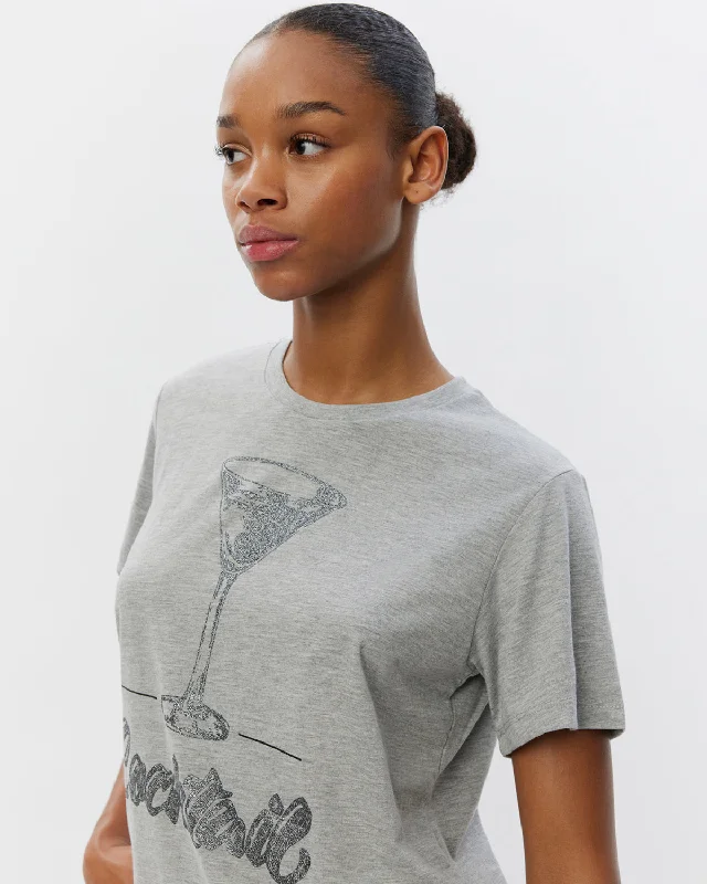 ZENASW T-SHIRT - Grey melange Front Pockets Side Pockets Patch Pockets
