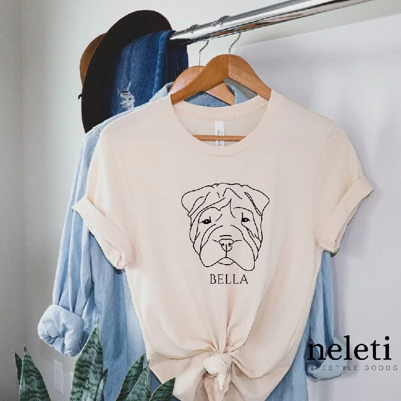 Shirts with Custom Dog Faces for Dog Lovers Layered Multi-layer Single Layer