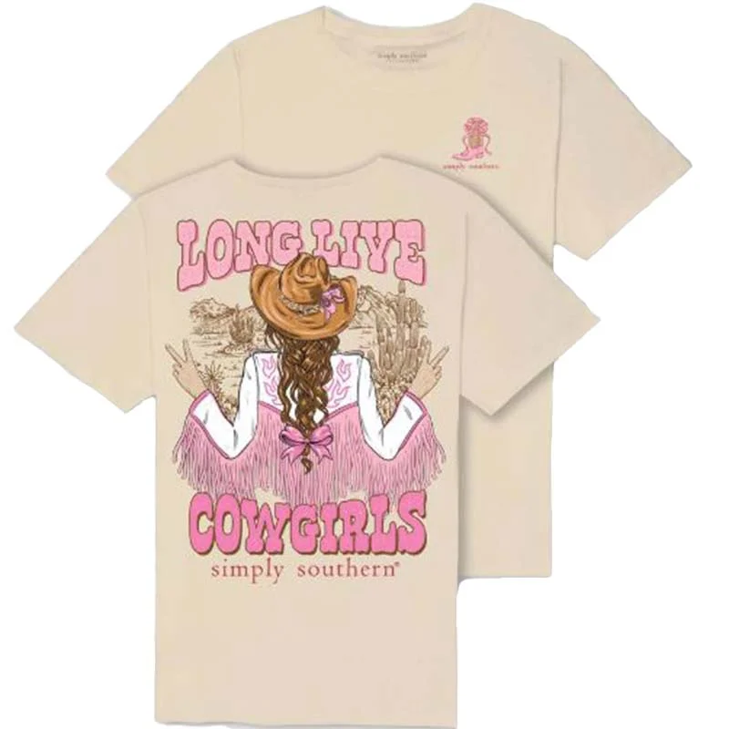 Long Live Cowgirls Short Sleeve T-Shirt Anti-Shrink Durable Soft