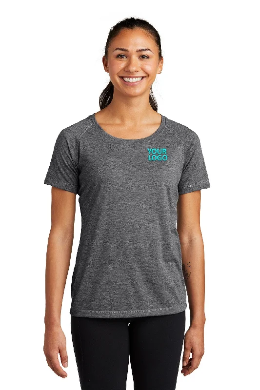 Sport-Tek Ladies PosiCharge Customized Tri Blend Wicking Scoop Neck Raglan Tee's, Dark Grey Heather Wool Fabric Cashmere Fabric Tweed Fabric Sport-Tek Ladies PosiCharge Customized Tri Blend Wicking Scoop Neck Raglan Tee's, Dark Grey Heather Wool Fabric Cashmere Fabric Tweed Fabric
