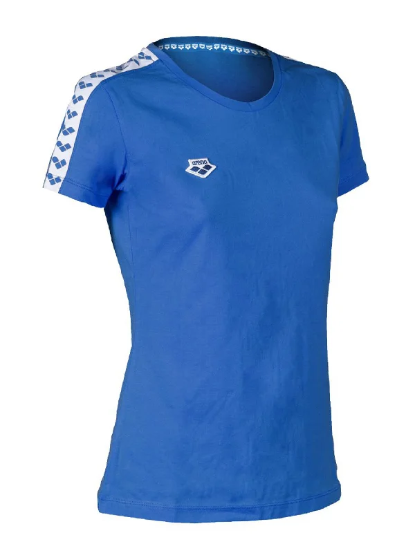 T-shirt Arena Team pour femmes - Royal Denim Fabric Leather Fabric Suede Fabric