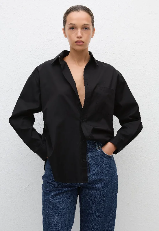 Classic Pocket Shirt - Black Iron Safe Non-Iron Wrinkle Free