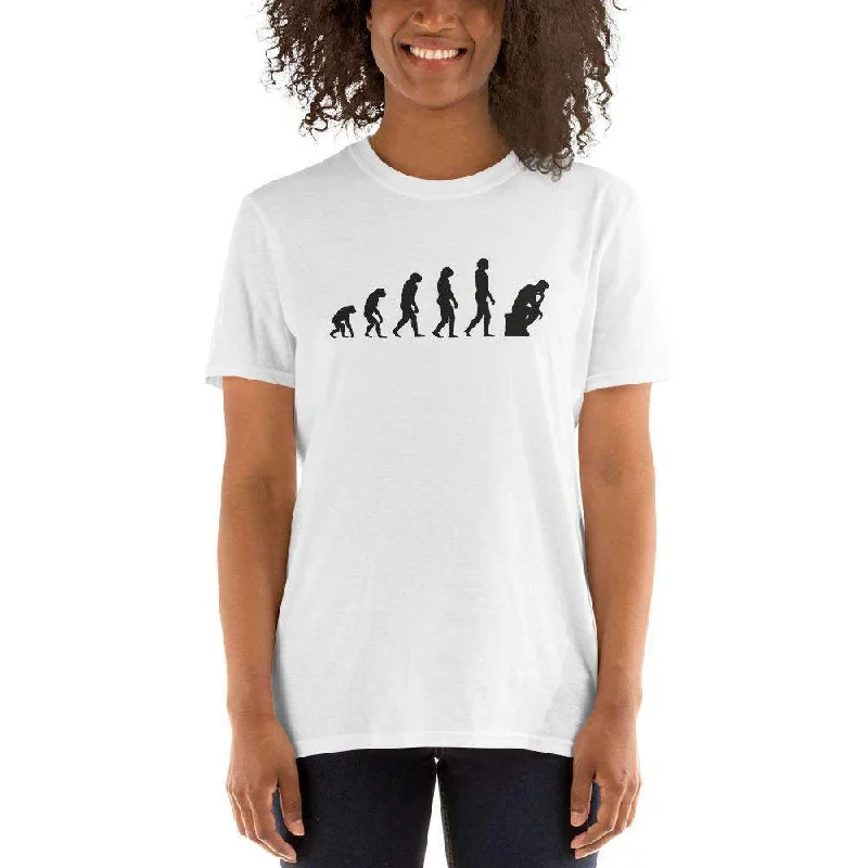 The Thinker Evolution - Premium T-Shirt Polka Dot Checkered Tartan