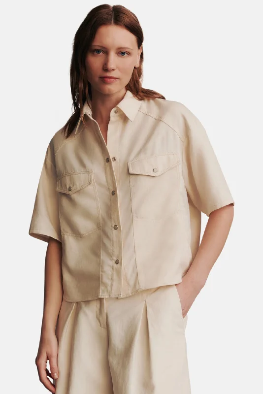 Western Cotton Linen Short Sleeve Shirt Bone Nylon Fabric Polyester Fabric Spandex Fabric Western Cotton Linen Short Sleeve Shirt Bone Nylon Fabric Polyester Fabric Spandex Fabric