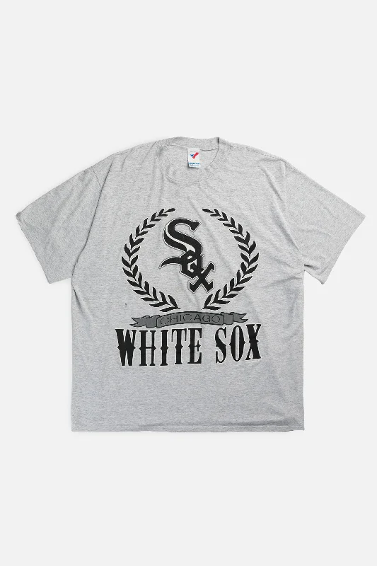 Vintage White Sox MLB Tee - XXL Jersey Fabric Tulle Fabric Batik Fabric