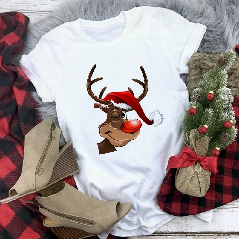 White Hipster Suitable All Seasons Tshirt Tops Clothing New Santa Claus T Shirt Women Fashion Merry Christmas Harajuku T-shirt Terry Blend Velvet Blend Canvas Blend White Hipster Suitable All Seasons Tshirt Tops Clothing New Santa Claus T Shirt Women Fashion Merry Christmas Harajuku T-shirt Terry Blend Velvet Blend Canvas Blend