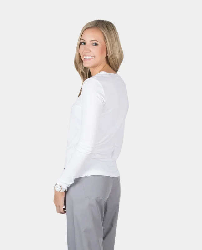 Windsor Long Sleeve Tee Print Jacquard Patchwork