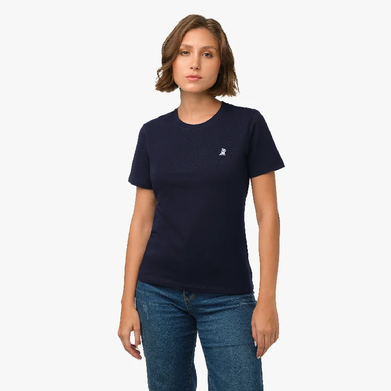 Women's Crew Neck T-Shirt Mesh Fabric Canvas Fabric Denim Fabric