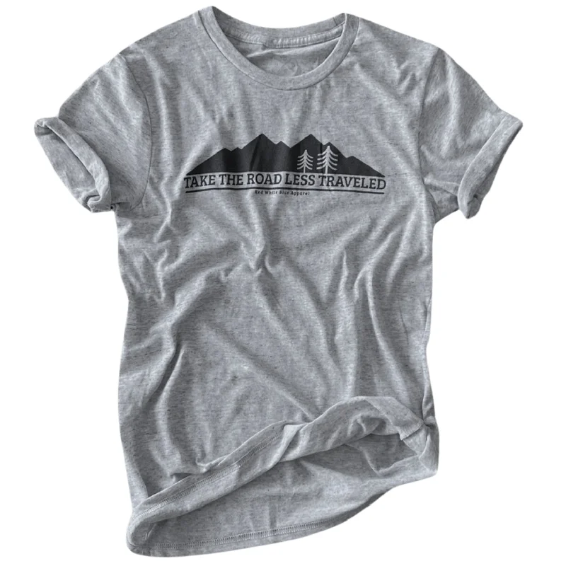 Women's Road Less Traveled Weekend Fit T-Shirt (Ash) Real Fur Shearling Chenille