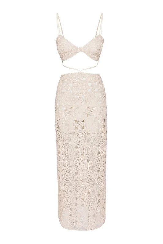 AITANA CUTOUT CROCHET DRESS