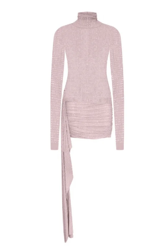 CRYSTAL NUDE DRESS