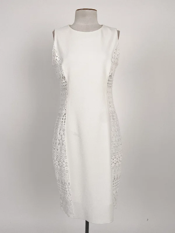 Elie Tahari | White Cocktail/Workwear Dress | Size 8