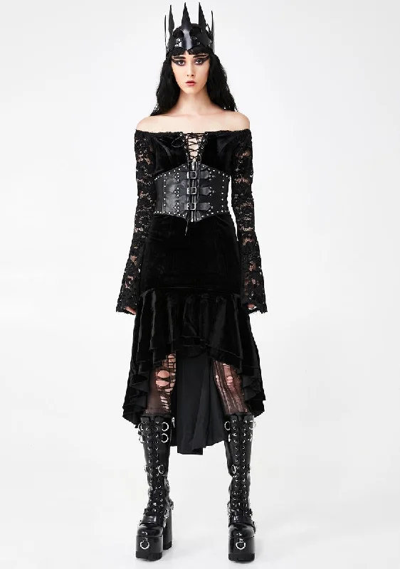 Gothic Velvet Lace Dress