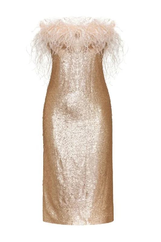 MARISOL CHAMPAGNE SEQUIN DRESS