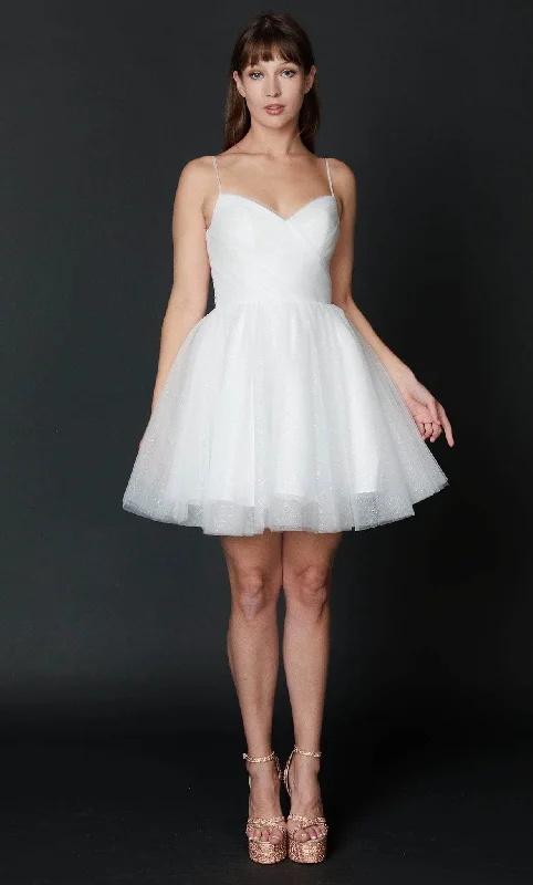 NINA CANACCI 607 Ivory Off White Tulle Cocktail Dress