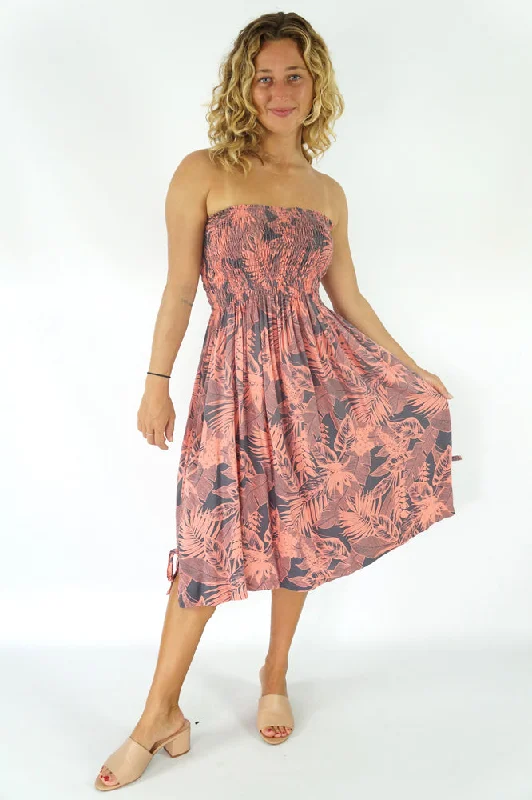 Smock Dress "Palm Meadow"