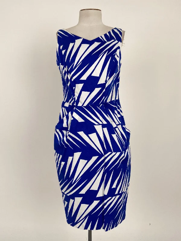Veronika Maine | Blue Cocktail/Workwear Dress | Size 8