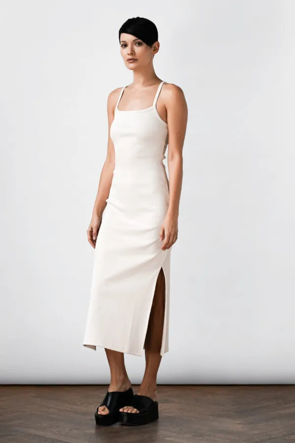 Wit Rib Dress Birch