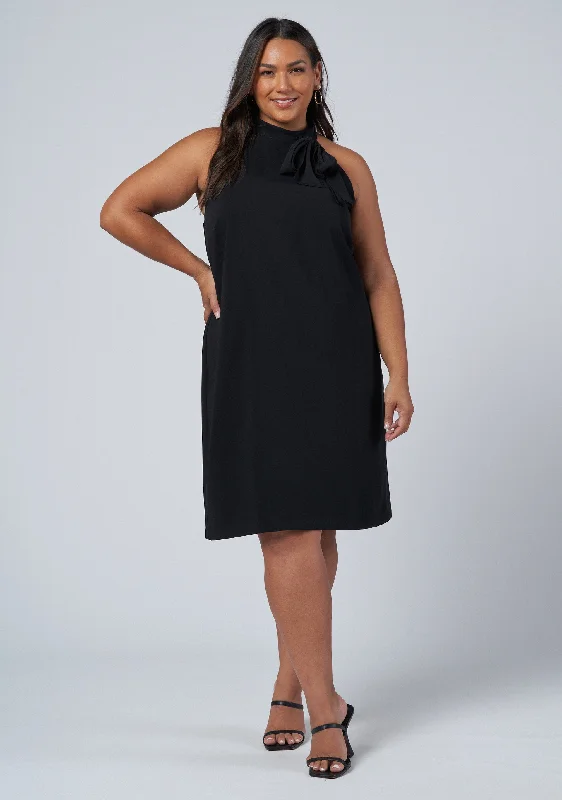 Alice Bow Mini Dress Classic Casual Mini Dress