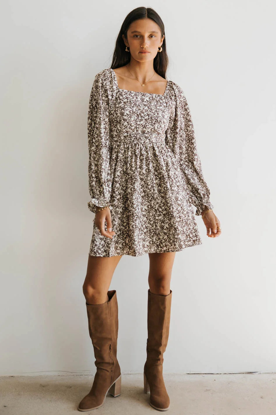 Blythe Smocked Mini Dress - FINAL SALE Classic Solid Mini Dress