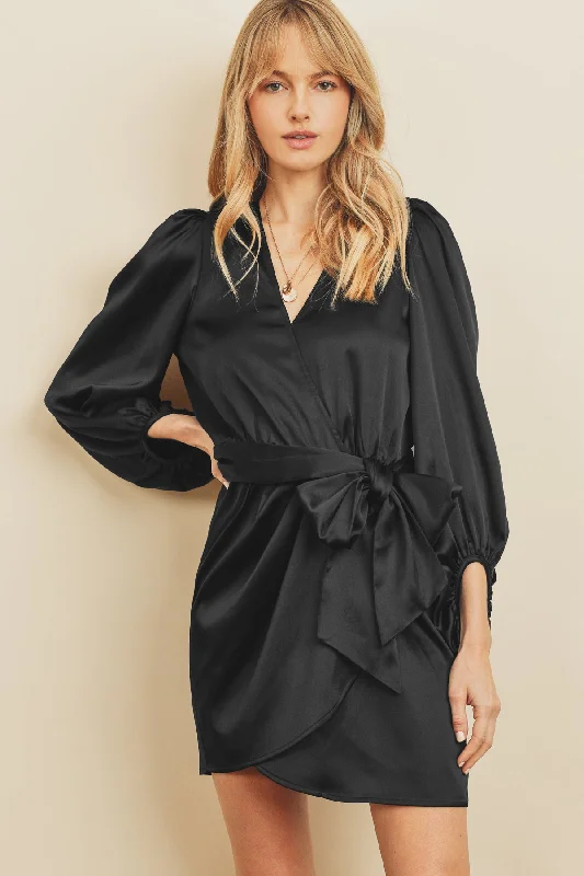 Jennifer Wrap Mini Dress Comfortable Casual Mini Dress