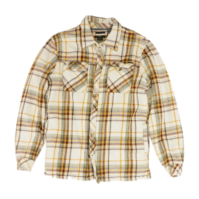 Beige Plaid Lightweight Jacket Jacket Blazer Coat