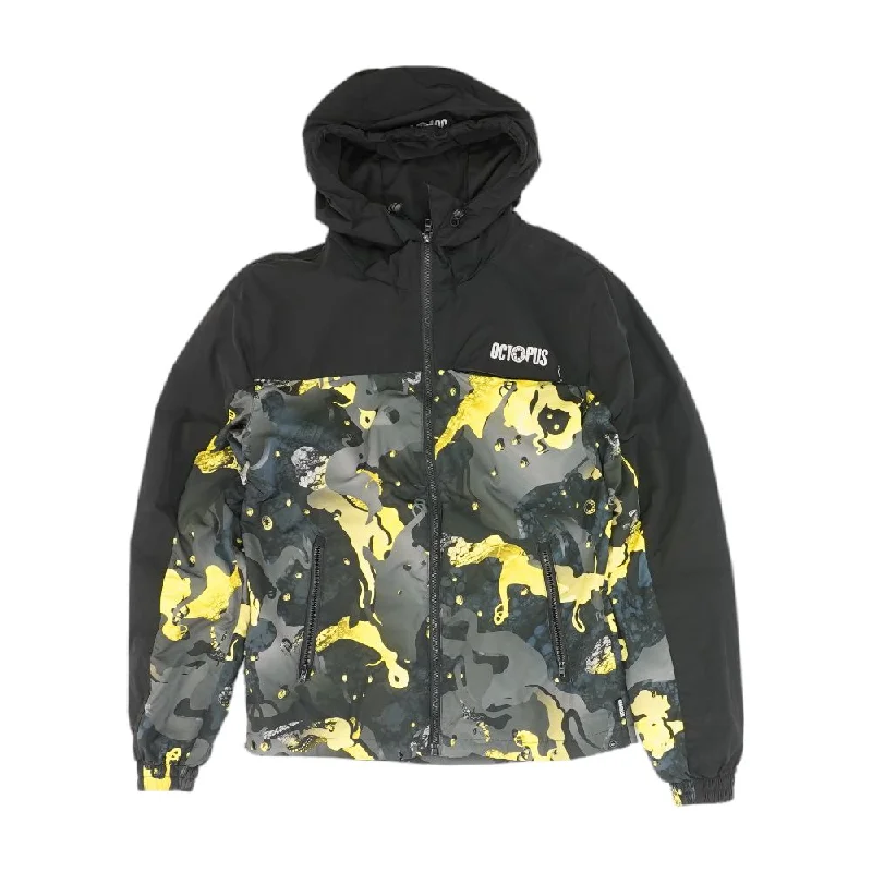 Black Graphic Lightweight Jacket Fleece Jacket Down Jacket Parka