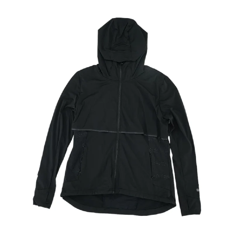 Black Solid Active Jacket Wool Jacket Cashmere Jacket Tweed Jacket