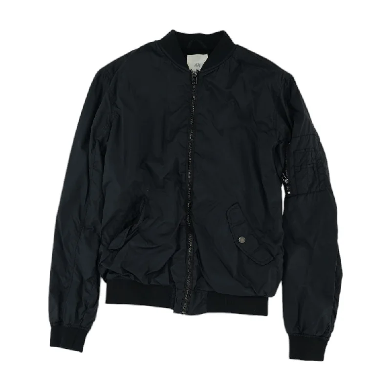 Black Solid Bomber Jacket Plaid Jacket Tartan Jacket Houndstooth Jacket