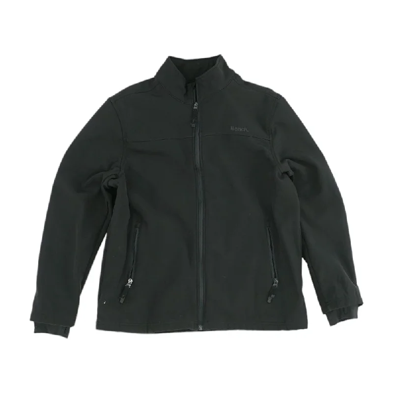 Black Solid Lightweight Jacket Belted Jacket Elasticated Jacket Padded Jacket