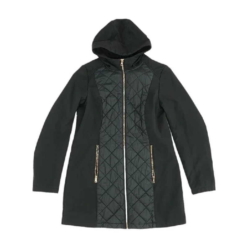 Black Solid Lightweight Jacket Collared Jacket Crew Neck Jacket Turtle Neck Jacket