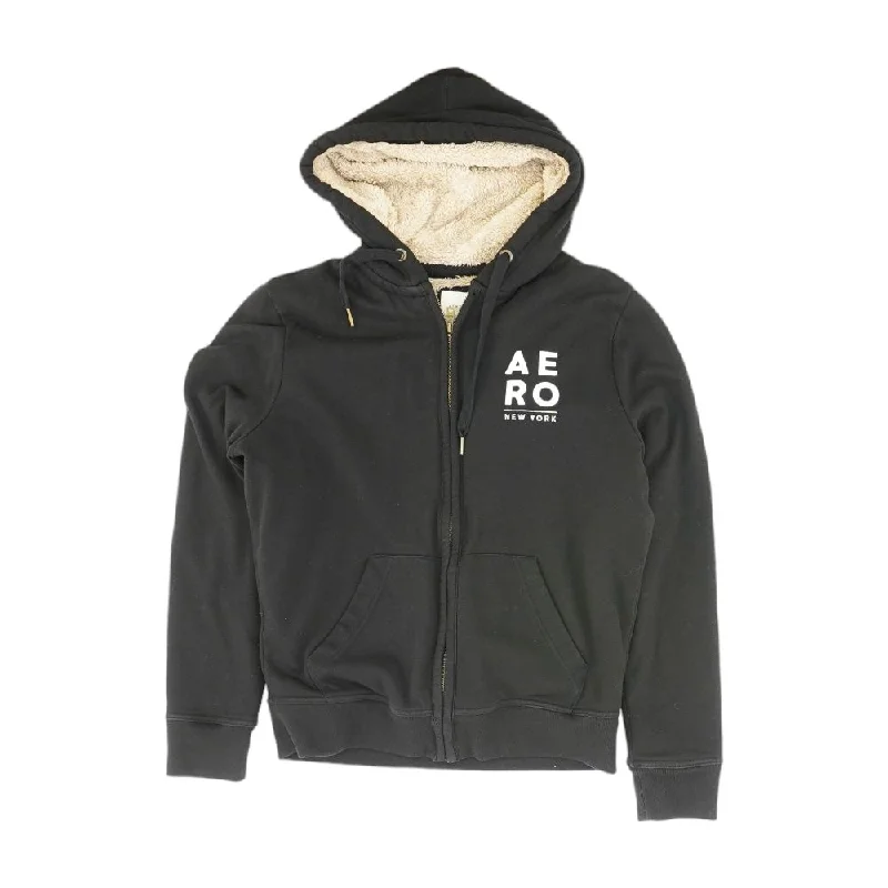 Black Solid Lightweight Jacket Oversized Jacket Tailored Jacket Straight Jacket