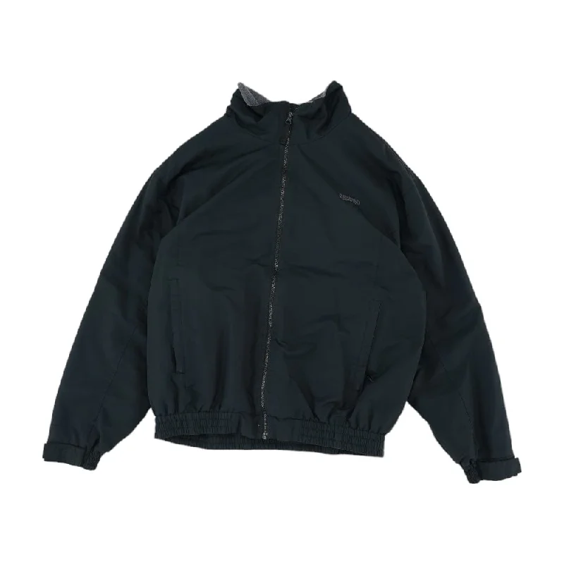 Black Solid Lightweight Jacket Knit Jacket Woven Jacket Fleece Jacket