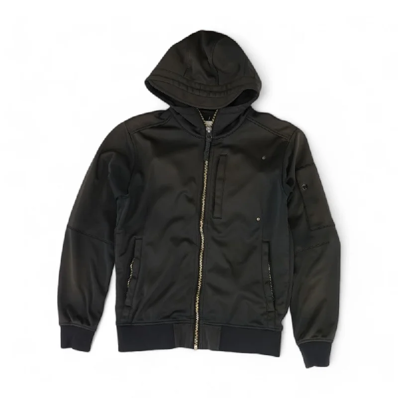 Black Solid Lightweight Jacket Nylon Fabric Polyester Fabric Spandex Fabric
