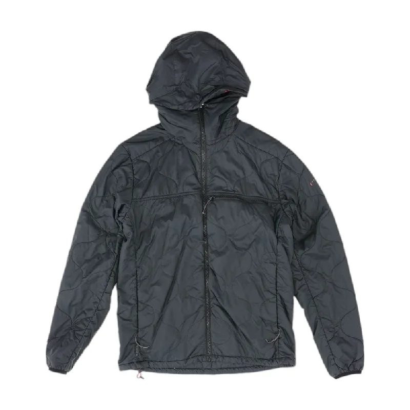 Black Solid Puffer Jacket Lace Jacket Ribbed Jacket Sequined Jacket