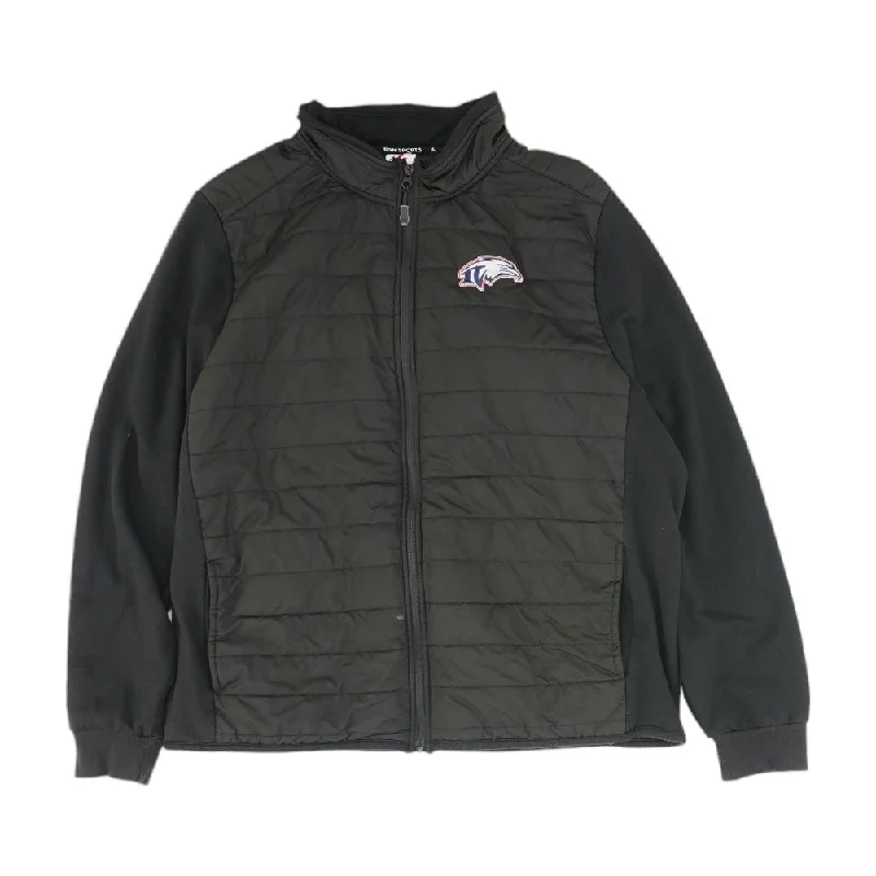Black Solid Puffer Jacket Jacket Blazer Coat