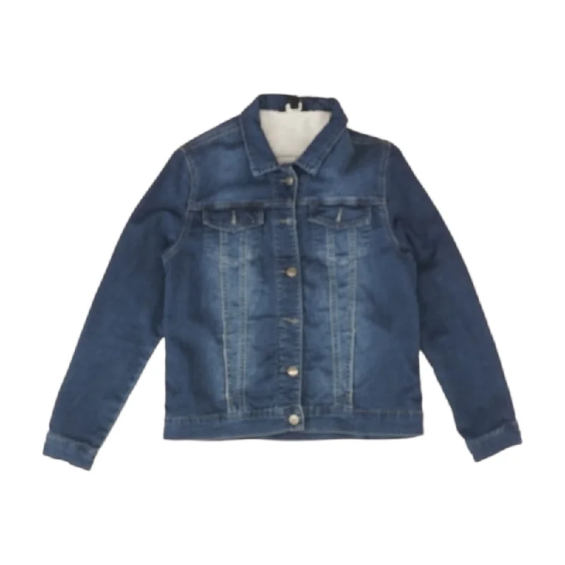 Blue Solid Denim Jacket Corduroy Jacket Velvet Jacket Brocade Jacket