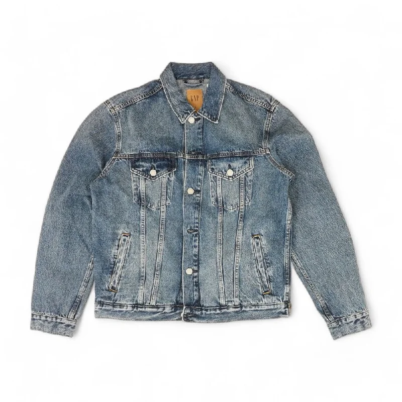 Blue Solid Denim Jacket Chenille Jacket Brocade Jacket Lace Jacket